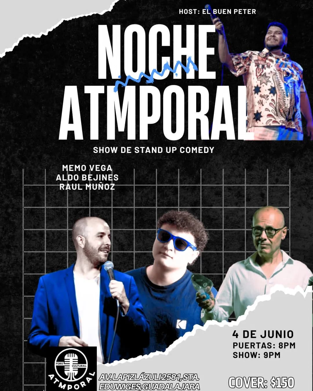 Fotografía promocional de El Buen Peter para su próxima fecha