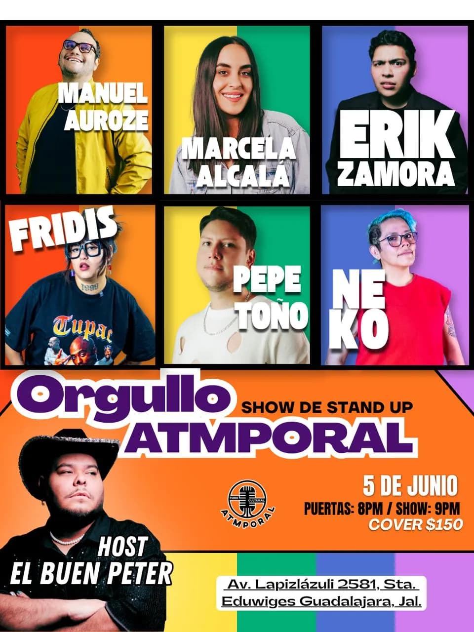 Póster oficial del evento Orgullo Atmporal