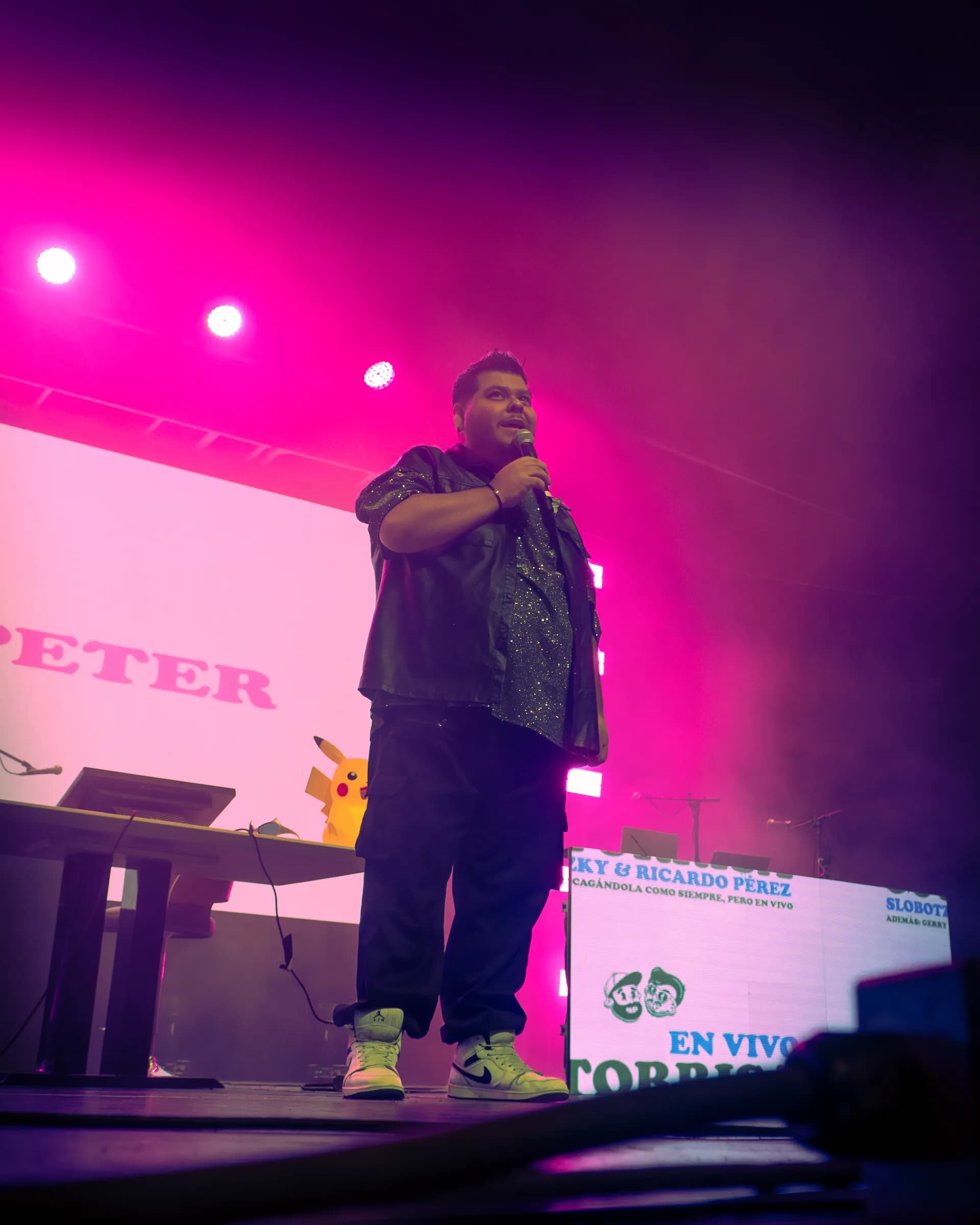 Fotografía del comediante El Buen Peter en la galería